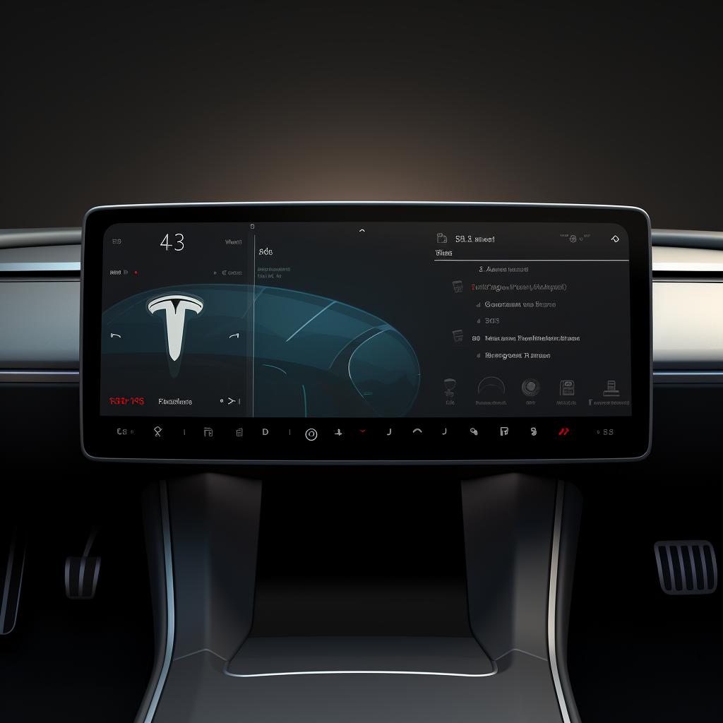 Tesla Model 3 dashboard displaying the preconditioning option