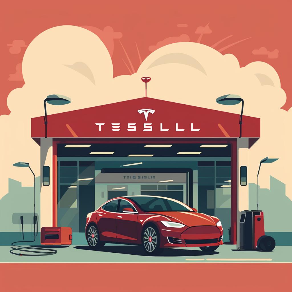 Tesla service center